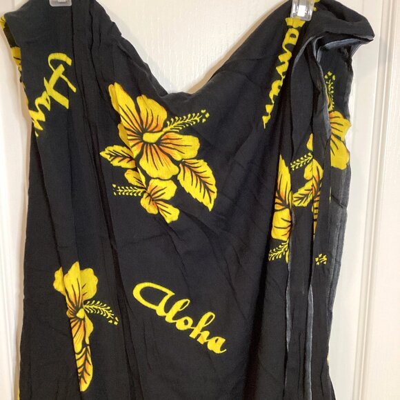 Women's Beach Cover Up Wrap Sarong With Tassels Fringe Vacation - Picture 5 of 7